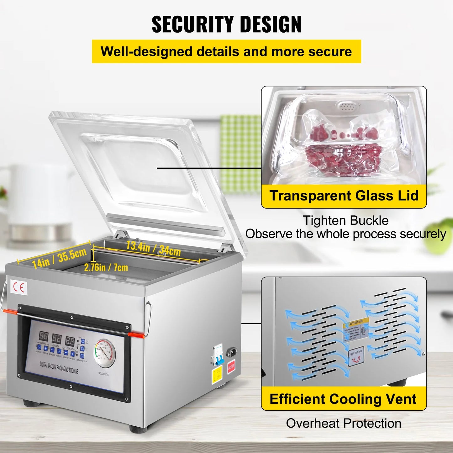 Experience professional-grade vacuum sealing at home with the SucceBuy DZ260C chamber vacuum sealer, designed to preserve freshness and extend shelf life for everyday frozen and refrigerated goods.