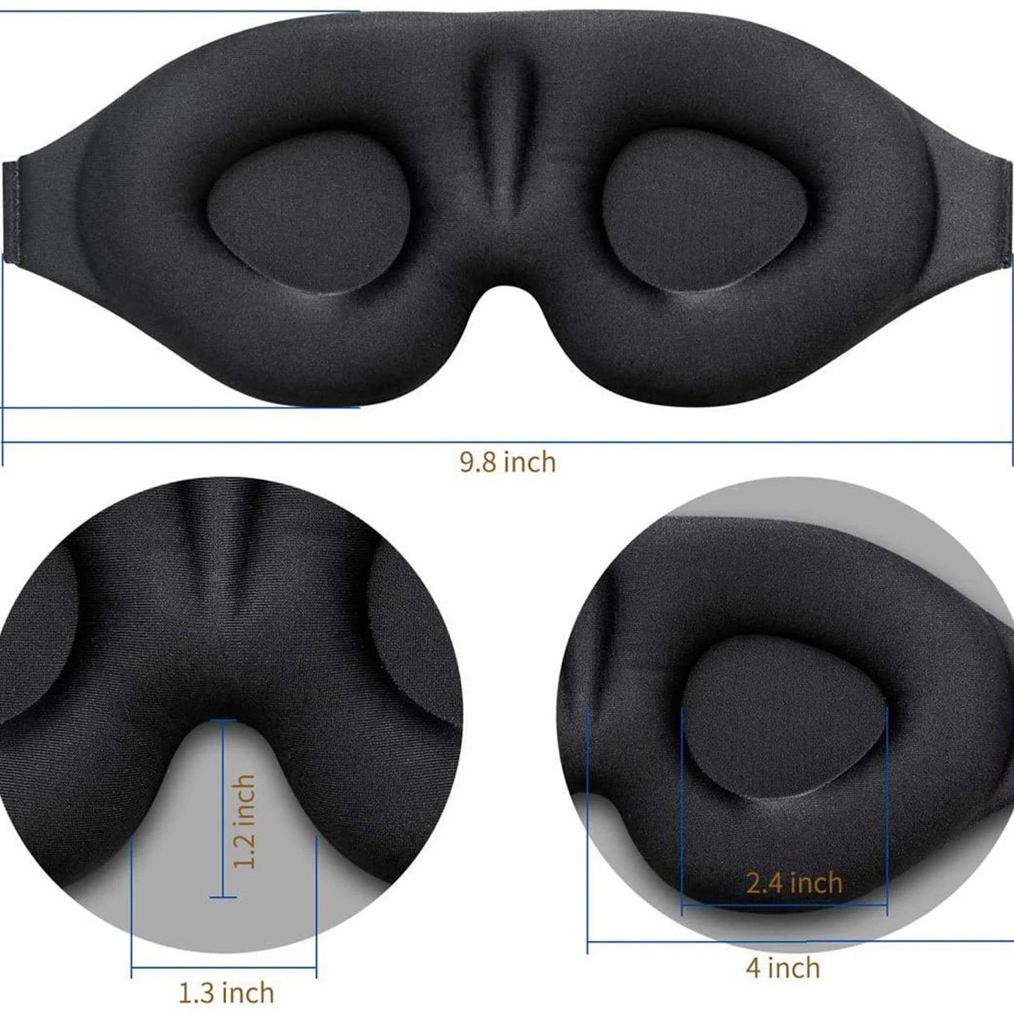 Sleep comes easy with this 3D Eye Mask designed to block light, cradle your eyes in soft, breathable fabric, and support refreshed mornings for more energized days.