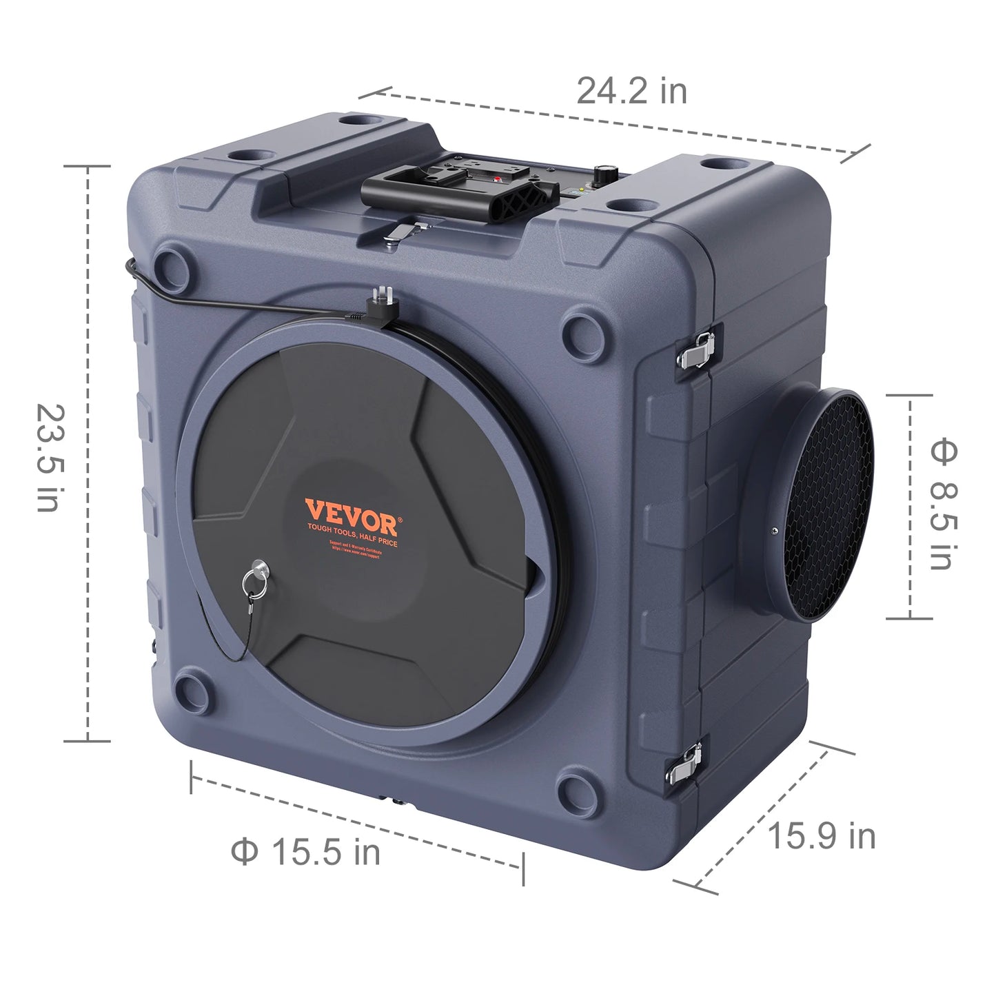 From VEVOR, this air scrubber delivers powerful, stackable filtration to clean air fast and deodorize spaces.