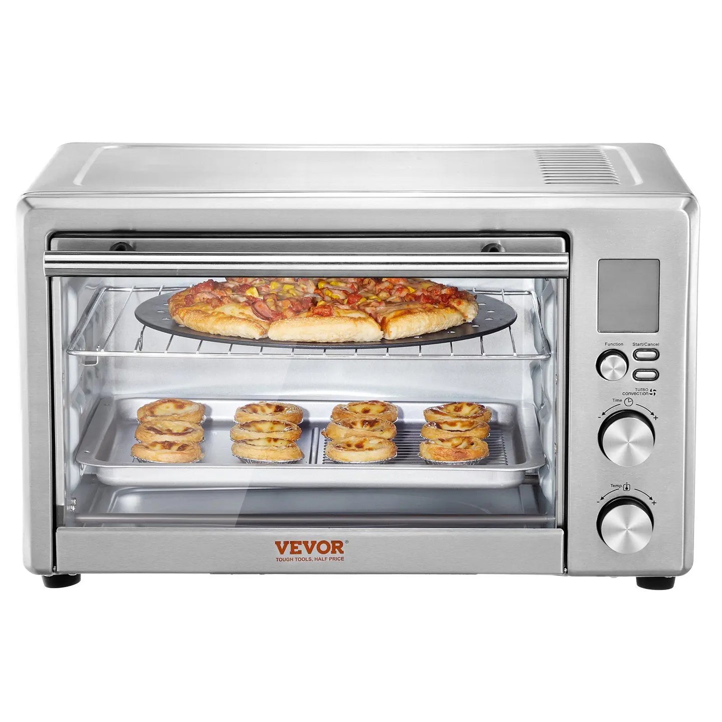SHICUO 10 In 1 Countertop Convection Oven 28L 1800W With 360 Air Circulation For Even Results Home Cooks
