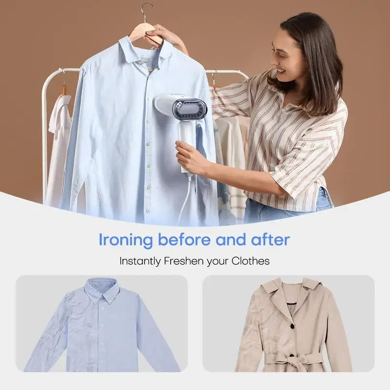 Broncho Clothes Steamer Pro For Travel And Home Fast 30 Second Wrinkle Removal For On The Go Professionals