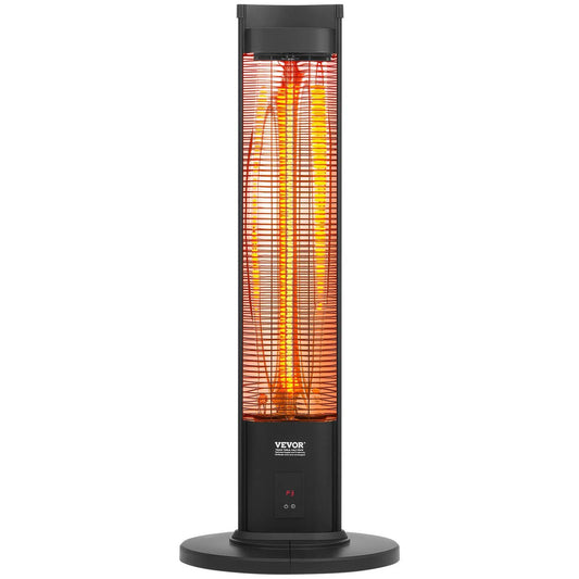 SHICUO 1500W Infrared Space Heater 3-Second Instant Heat Quiet Fast Warmth for Bedrooms