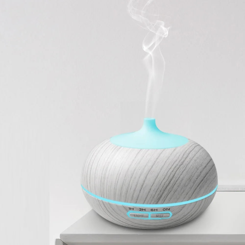 Miflame Premium Essential Oil Humidifier 500ml With Colorful LED Lights For Home Wellness And Aromatherapy