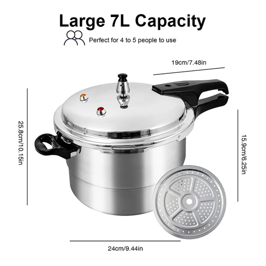 Experience fast, flavorful meals with the Shunmaii Aluminum Alloy Pressure Cooker.