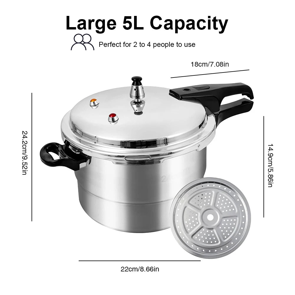 Experience fast, flavorful meals with the Shunmaii Aluminum Alloy Pressure Cooker.