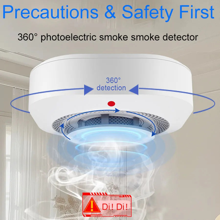 Smart Smoke Detector Real Time Alerts For Homeowners Easy Tool Free Setup Peace Of Mind