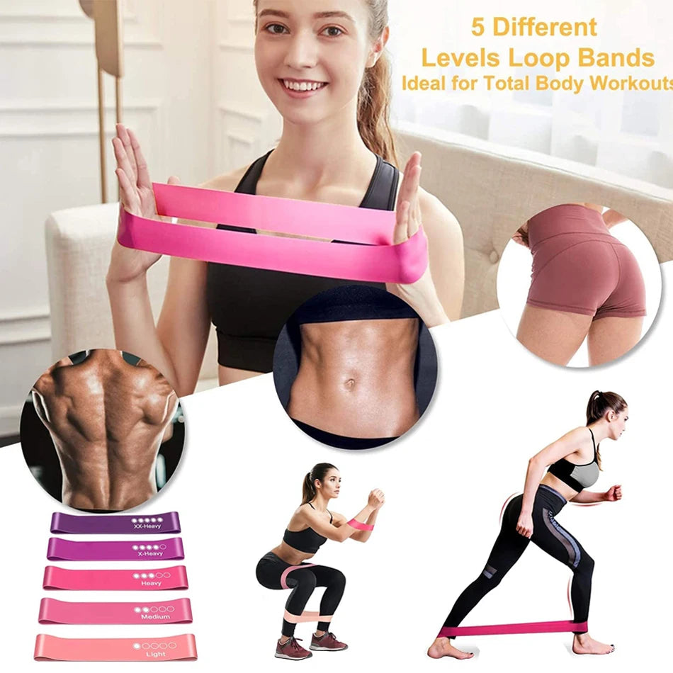 Resistance Bands For Yoga Stretch And Pull Up Training Natural Latex Versatile For Adults Fitness Enthusiasts