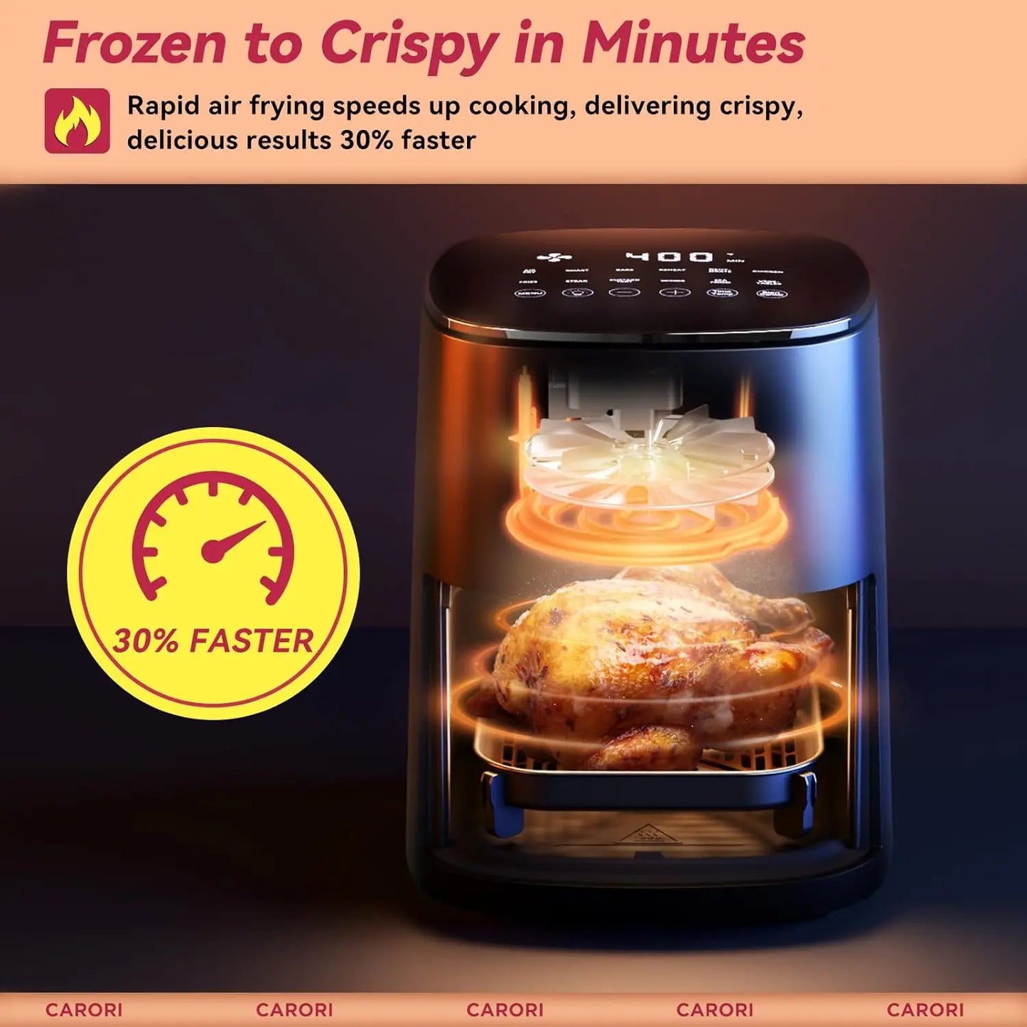 XMSJ Air Fryer 6-Quart For Busy Families Crisp Perfection Fast Cooking Versatile Weeknight Solution