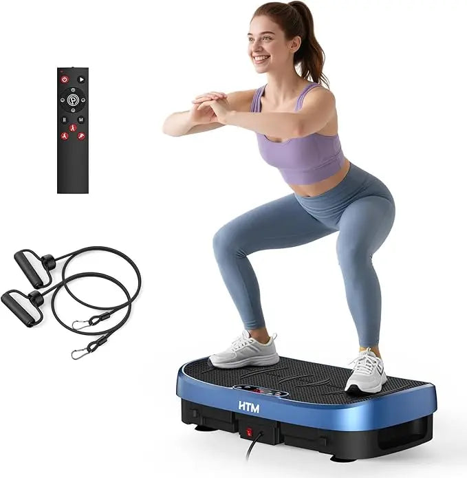 Unlock full-body relaxation and workouts with the HTM Whole Body Muscle Relax Vibration Plate, designed to fit into your busy schedule.