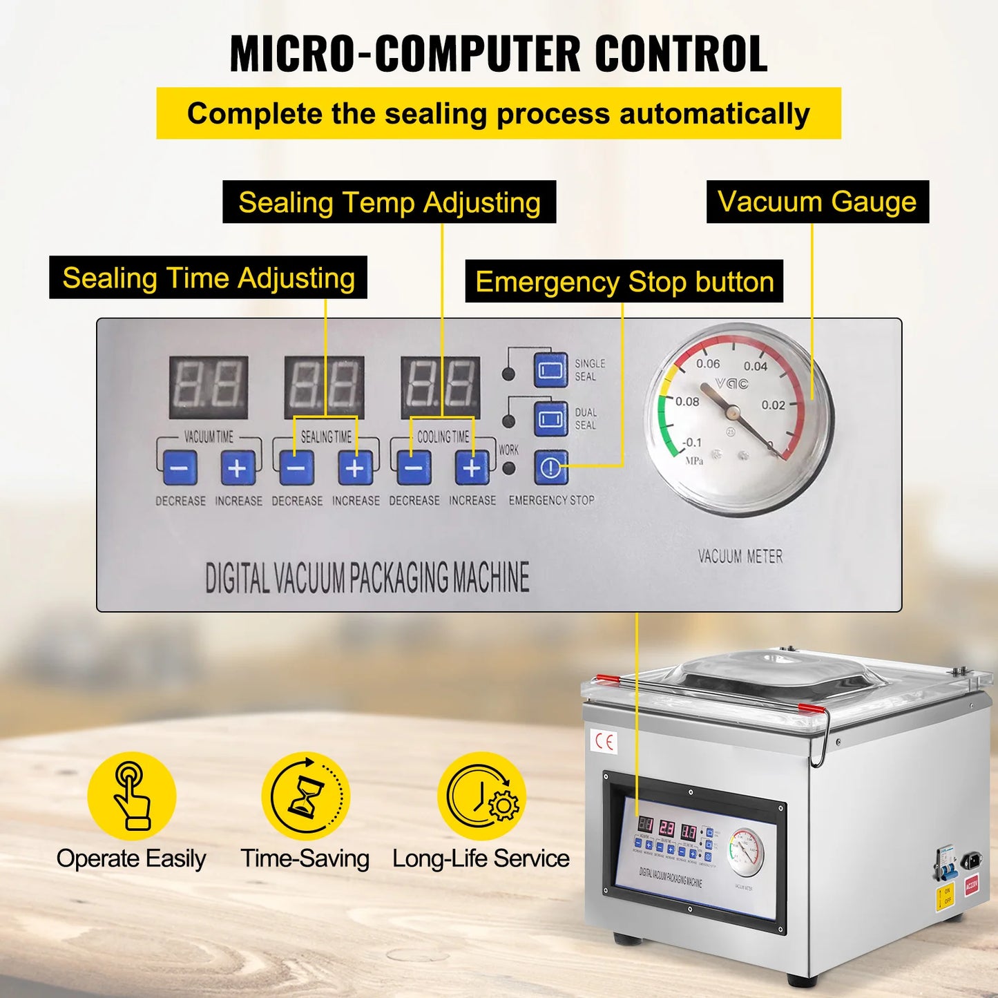 Experience professional-grade vacuum sealing at home with the SucceBuy DZ260C chamber vacuum sealer, designed to preserve freshness and extend shelf life for everyday frozen and refrigerated goods.
