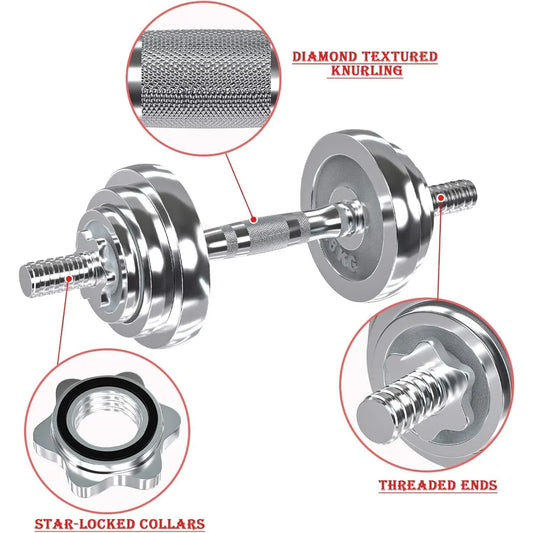 Turn your workouts into a powerhouse routine with the VIVITORY adjustable dumbbell set.