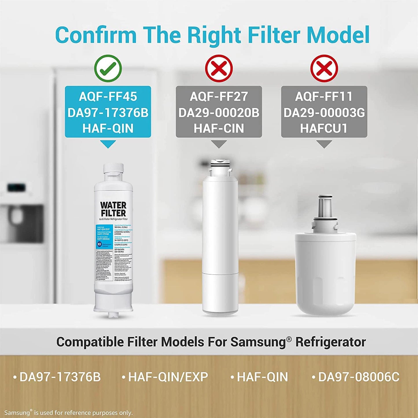 Zero Tariff Refrigerator Water Filter For Samsung DA97 17376B RF23M8070SR Clean Water Leak Free Fit