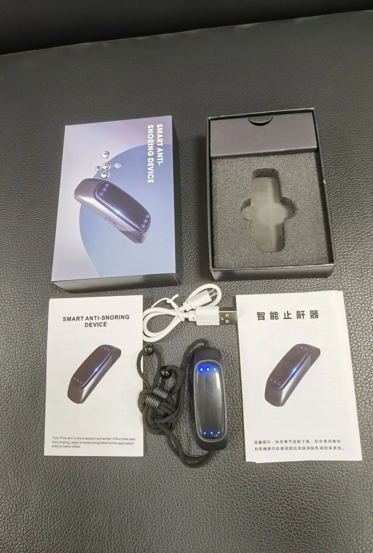 Smart Anti Snoring Device Chin Strap Sleep Aid For Adults Portable