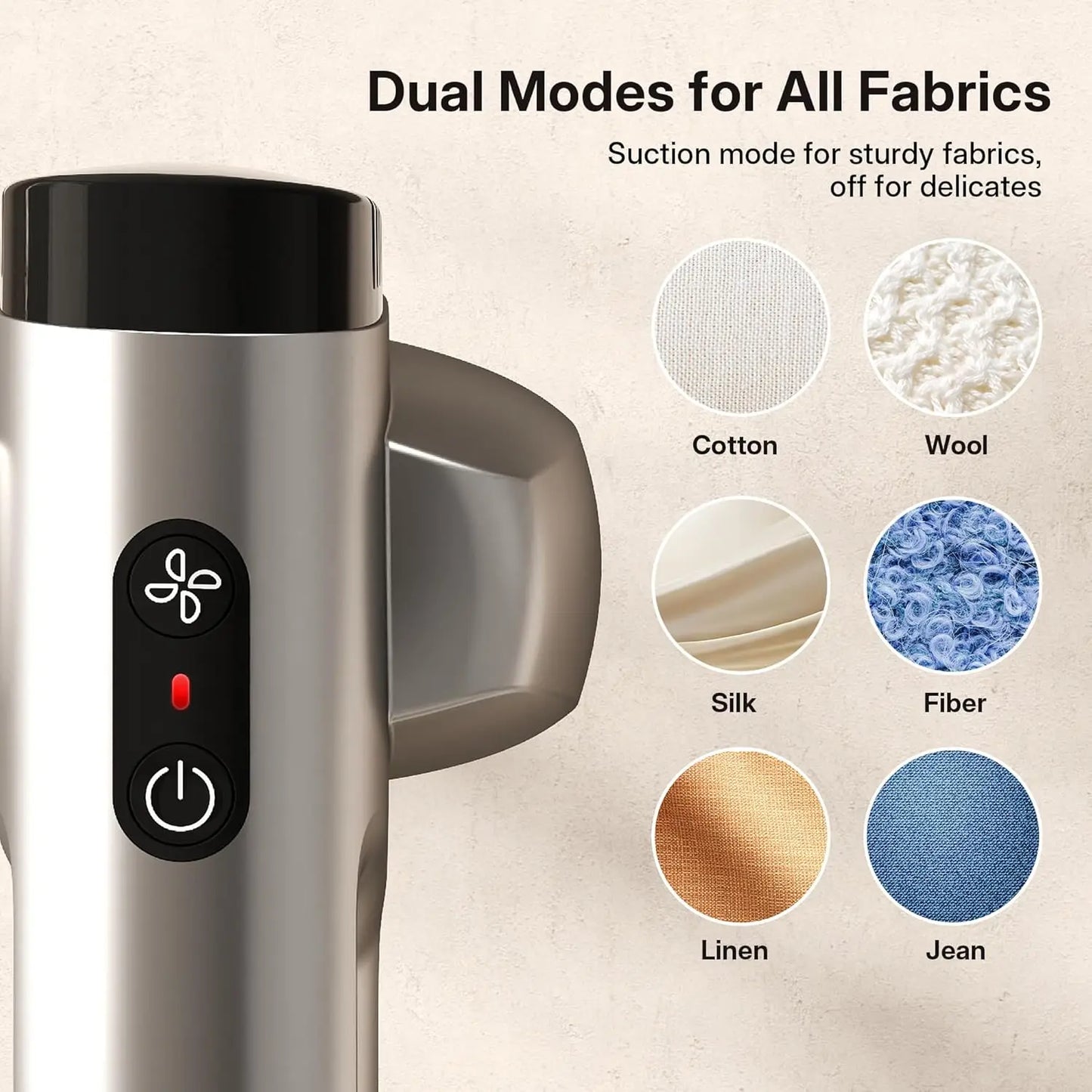 XMSJ OneHanded Travel Garment Steamer 2300 Pa Suction 2in1 Auto Grip For Busy Travelers