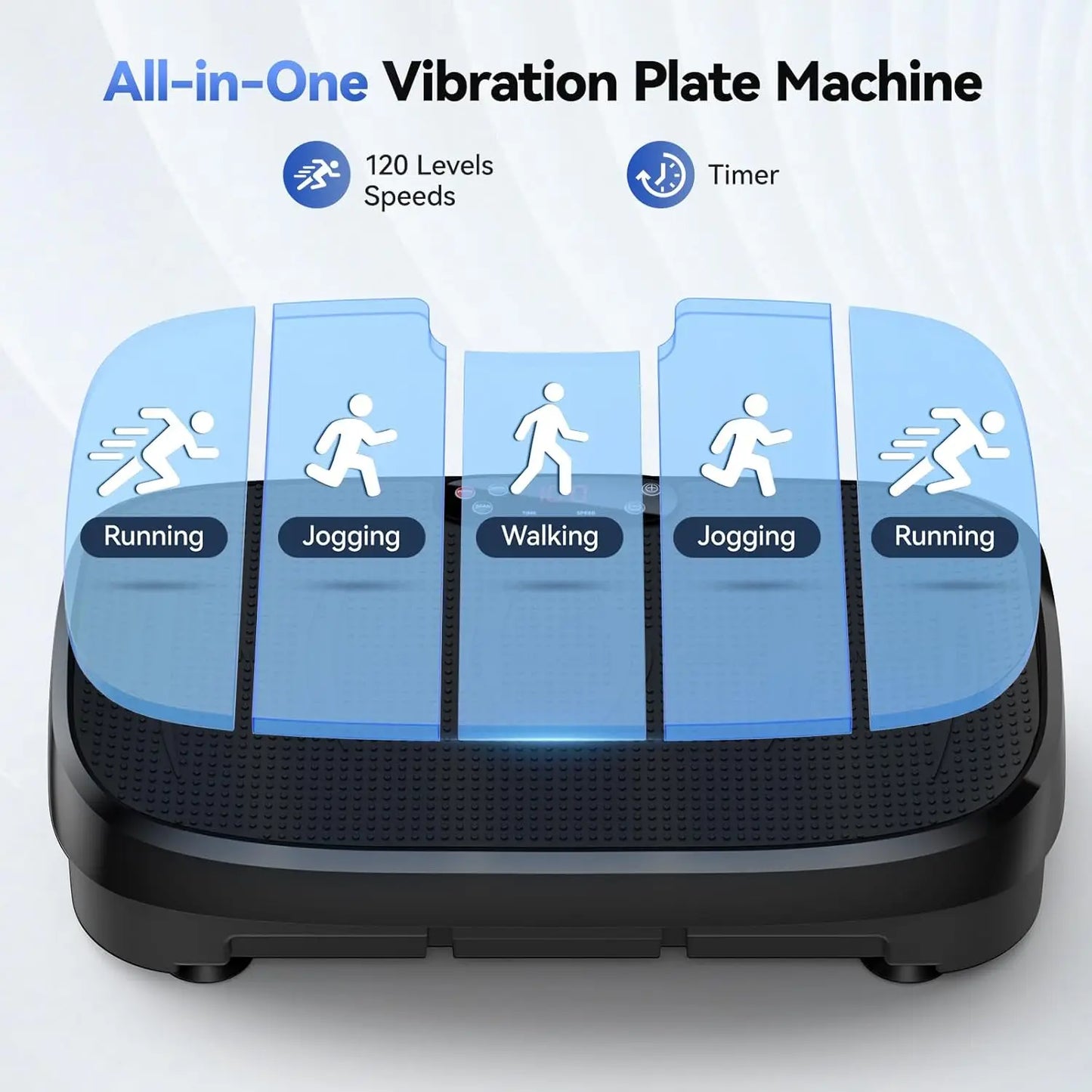 Unlock full-body relaxation and workouts with the HTM Whole Body Muscle Relax Vibration Plate, designed to fit into your busy schedule.