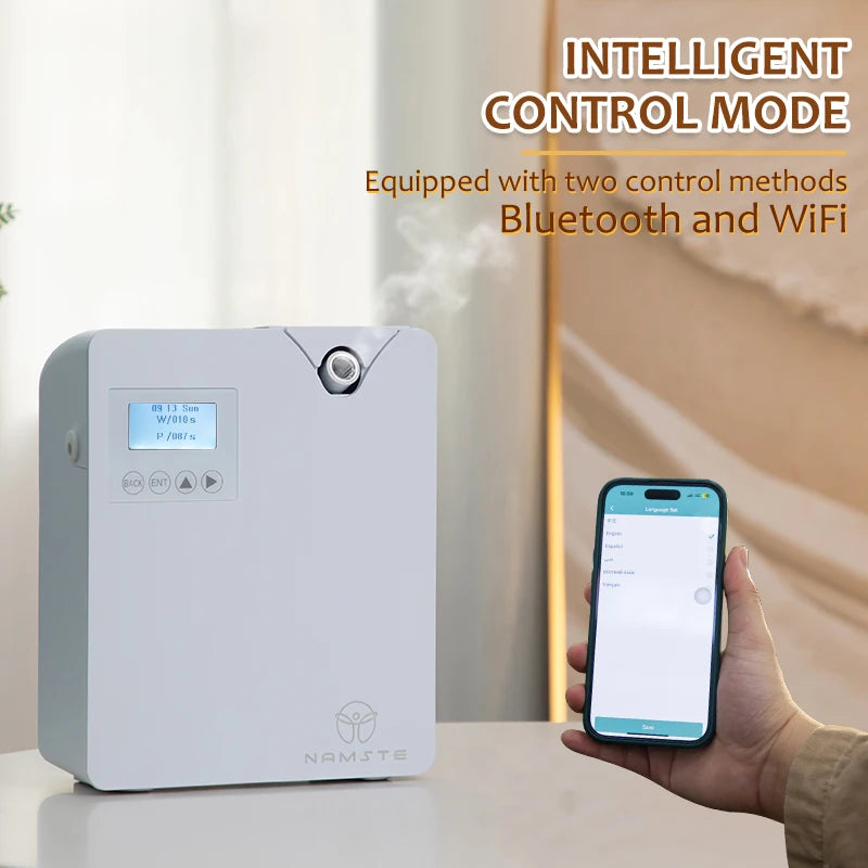 Namstec Aroma Diffuser Smart WiFi Bluetooth Control For Home And Office 400m3 Quiet 30dB