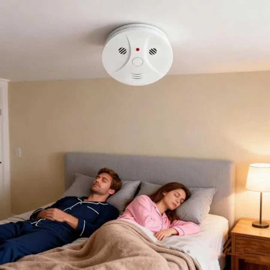 Portable Battery Powered Smoke And CO Detector Dual Sensor Travel Ready For Travelers And Campers