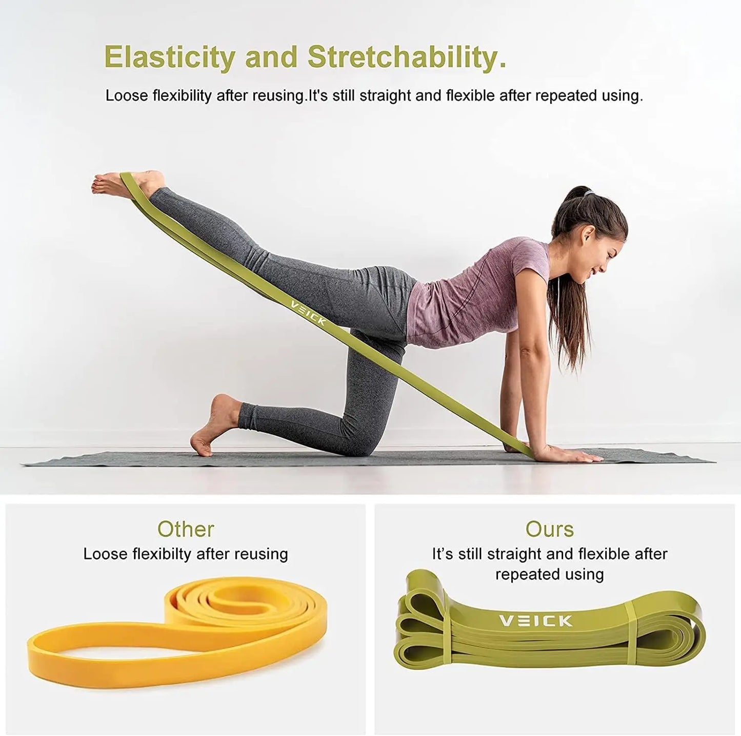 6 Level Versatile Resistance Bands Set For Home Workouts And Strength Training For Men And Women
