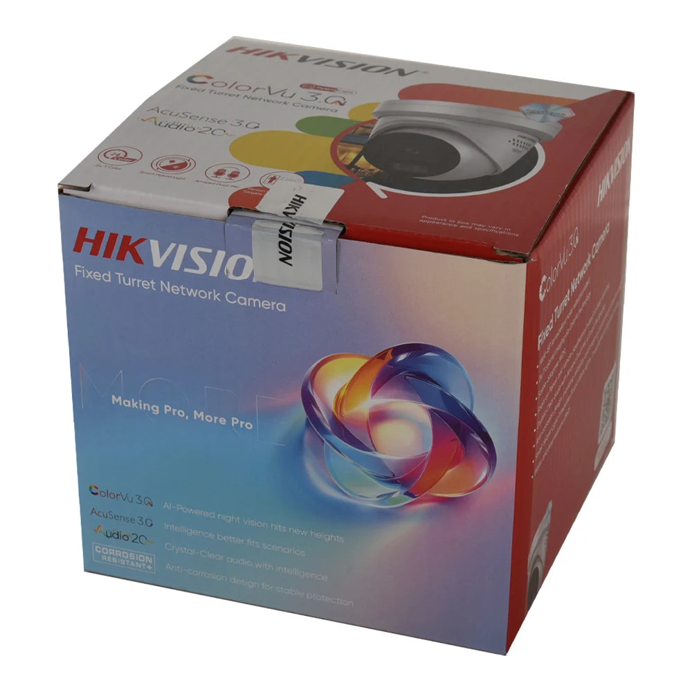 Hikvision 8MP IP Camera ColorVu Night Vision 4K Ultra HD 100 Degree FOV For Businesses