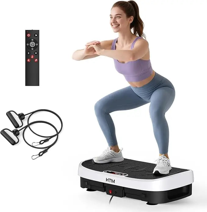 Whole Body Vibration Plate Trainer Bluetooth 120 Speed Levels For Home Fitness Full Body Workout