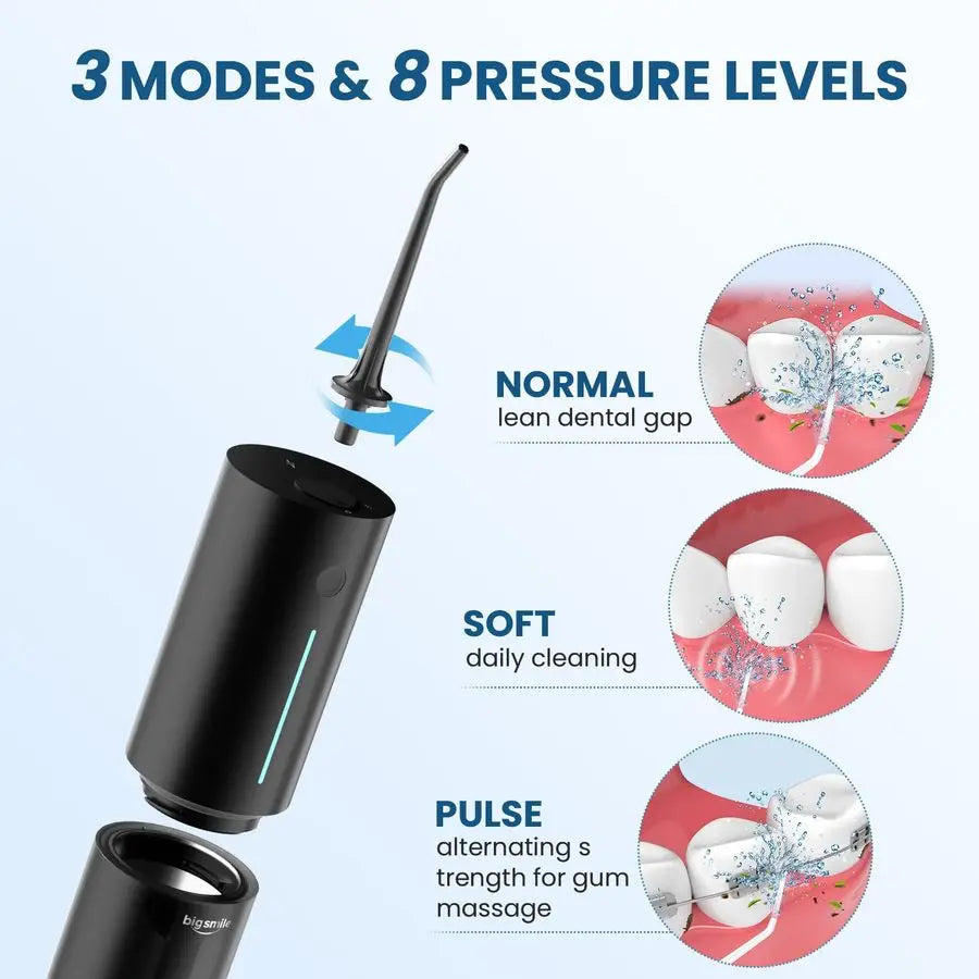 XMSJ Water Flosser Cordless Rechargeable IPX7 Waterproof 3 Modes For Home Dental Care