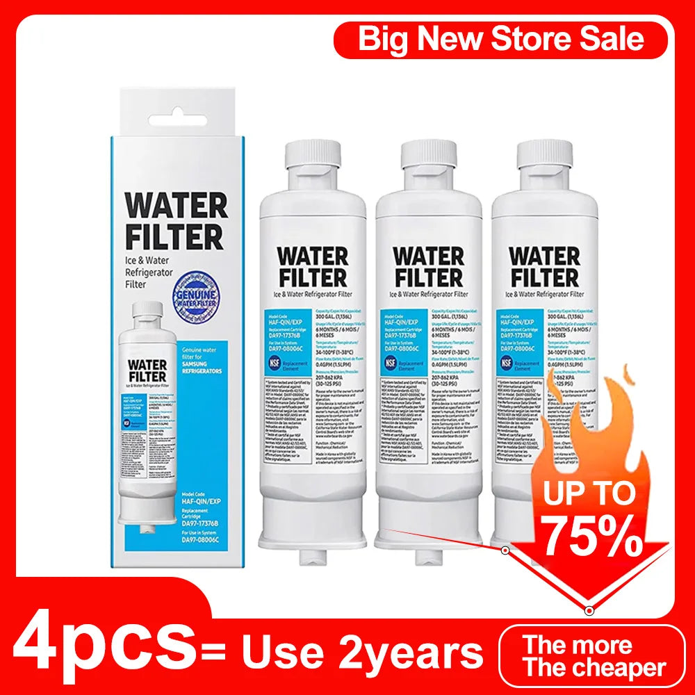 Zero Tariff Refrigerator Water Filter For Samsung DA97 17376B RF23M8070SR Clean Water Leak Free Fit