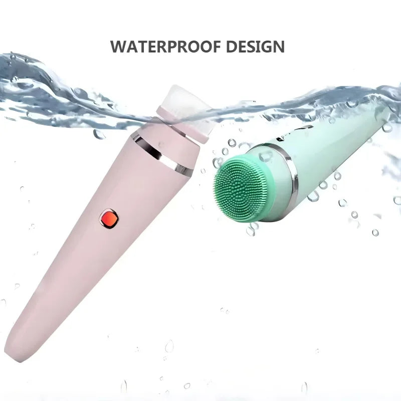 Experience spa level cleansing at home with this 4 in 1 electric facial cleansing brush for radiant, refreshed skin.