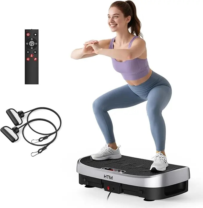 Unlock full-body relaxation and workouts with the HTM Whole Body Muscle Relax Vibration Plate, designed to fit into your busy schedule.