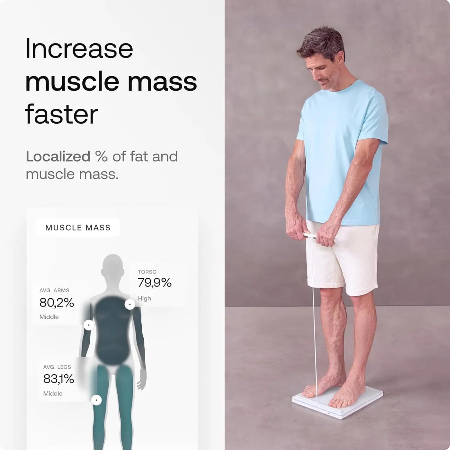 Meet your health companion: the Body Scan Smart Scale that reveals more than a simple weight today.