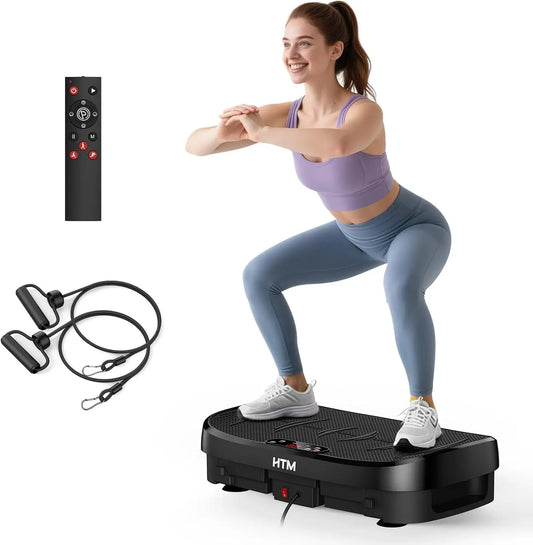 Whole Body Vibration Plate Trainer Bluetooth 120 Speed Levels For Home Fitness Full Body Workout