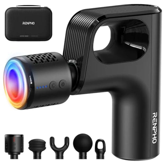 Unlock fast, targeted relief with the Active Mini Thermacool Massage Gun, your compact, go-anywhere tool for soothing muscles, promoting circulation, and accelerating recovery after workouts or daily routines.