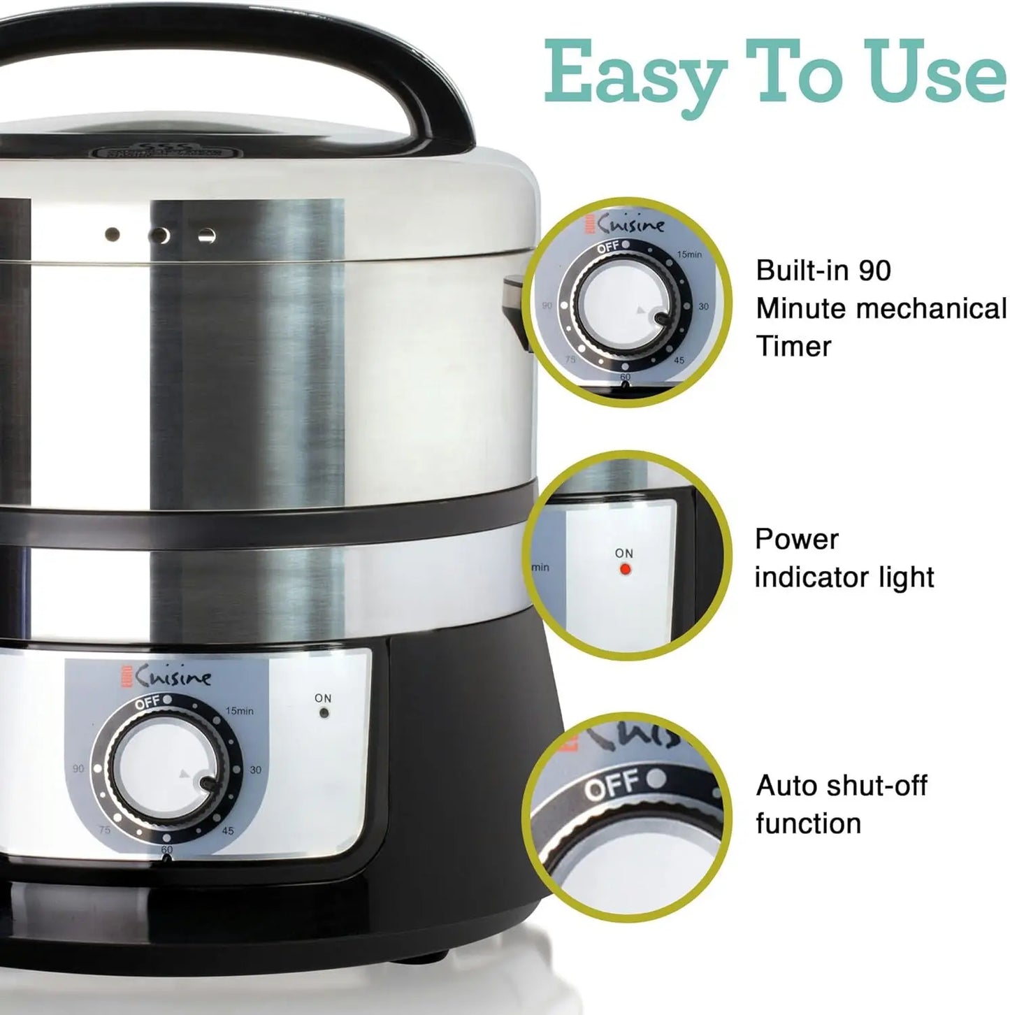 Transform your meals with fresh, nutrient-rich steam from the FS3200 Electric Food Steamer.