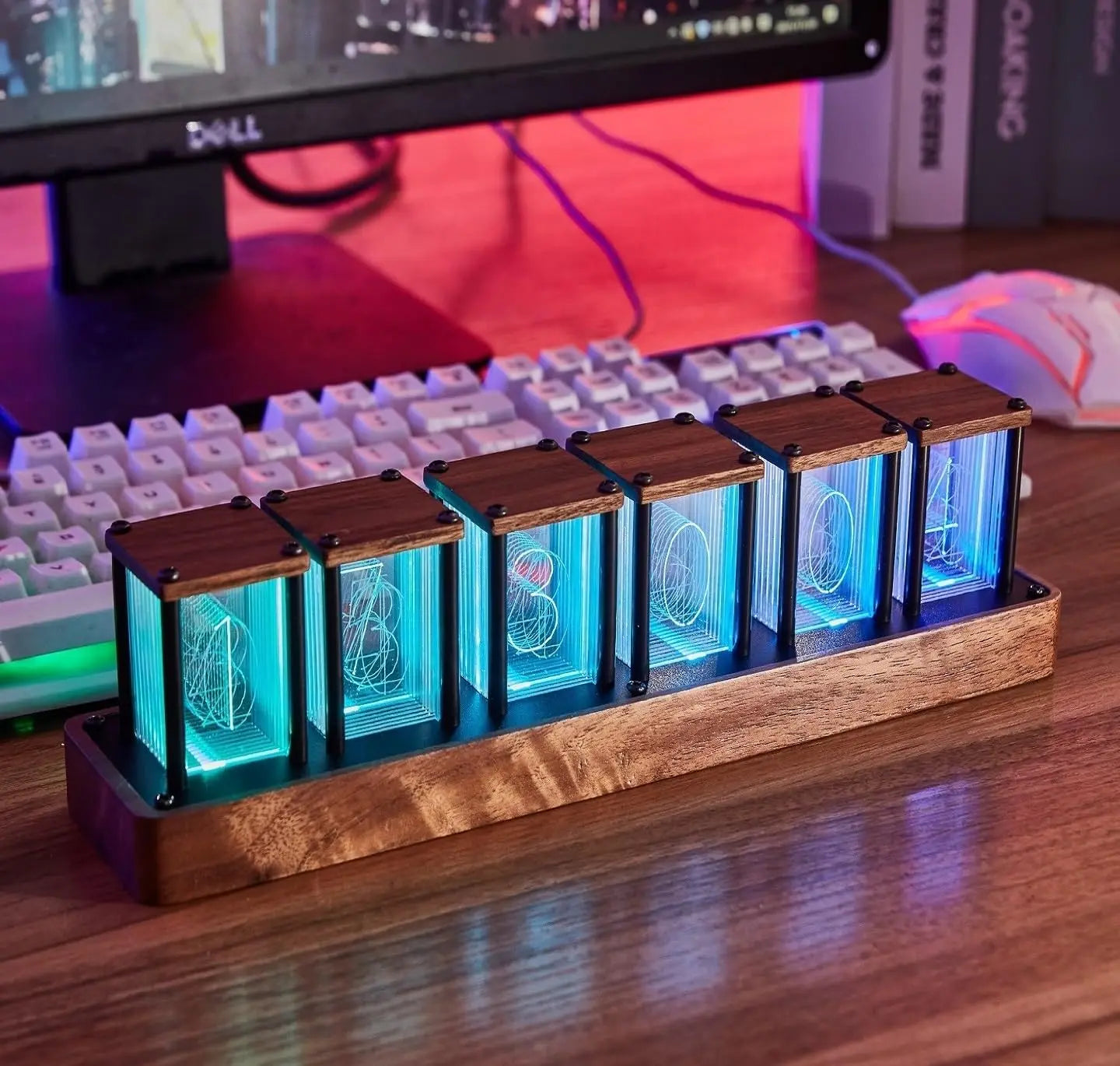 Nixie Tube Clock Premium Retro Digital Timepiece With WiFi Sync And Automatic DST For Retro Decor Fans