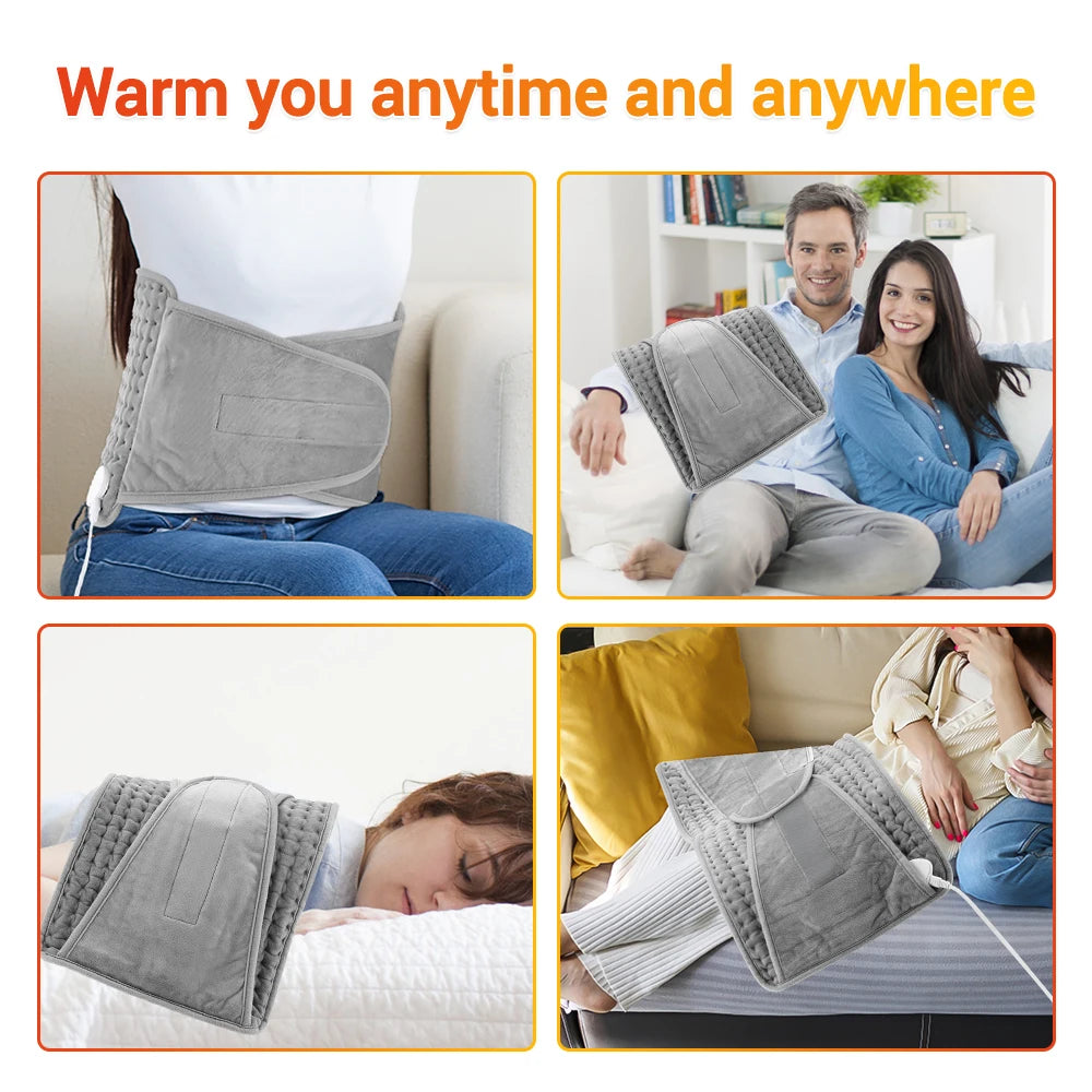 PastSky Electric Heating Waist Pad With Adjustable Temperature Massage