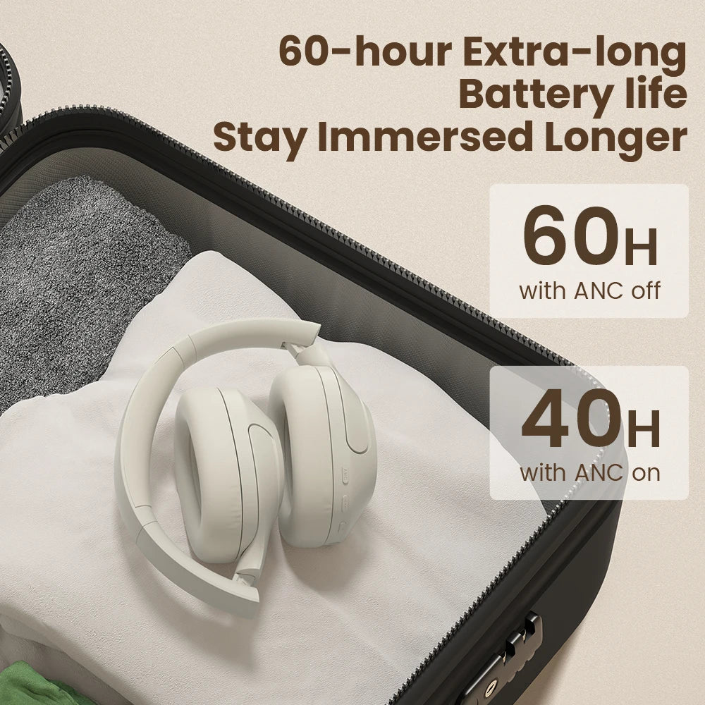 With Haylou S35 ANC wireless headphones, you enjoy immersive silence and rich sound for your everyday listening, workouts, and travel.
