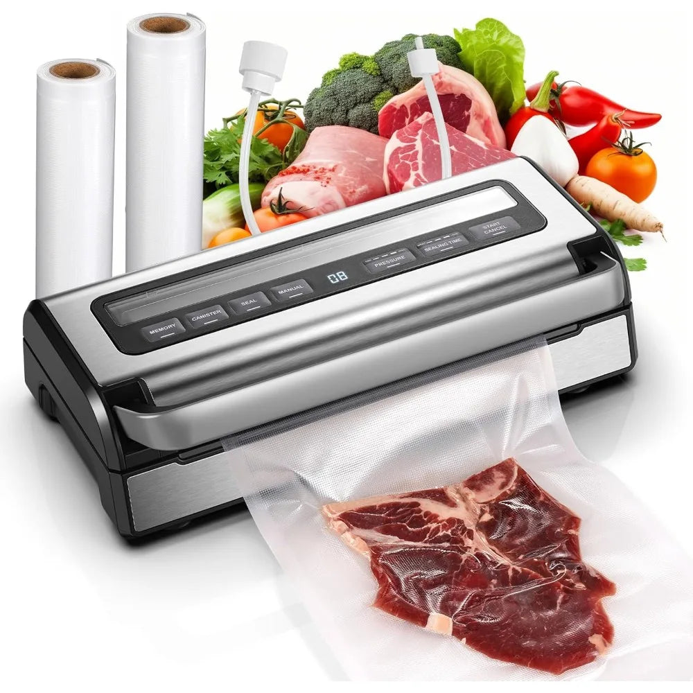 AAOBOSI 95KPa 9 In 1 Vacuum Sealer For Home Kitchen Precision Seal Freshness Lock 9 Modes