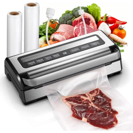 AAOBOSI 9 in 1 Vacuum Sealer With Adjustable 95KPa And Dry Moist Liquid Modes