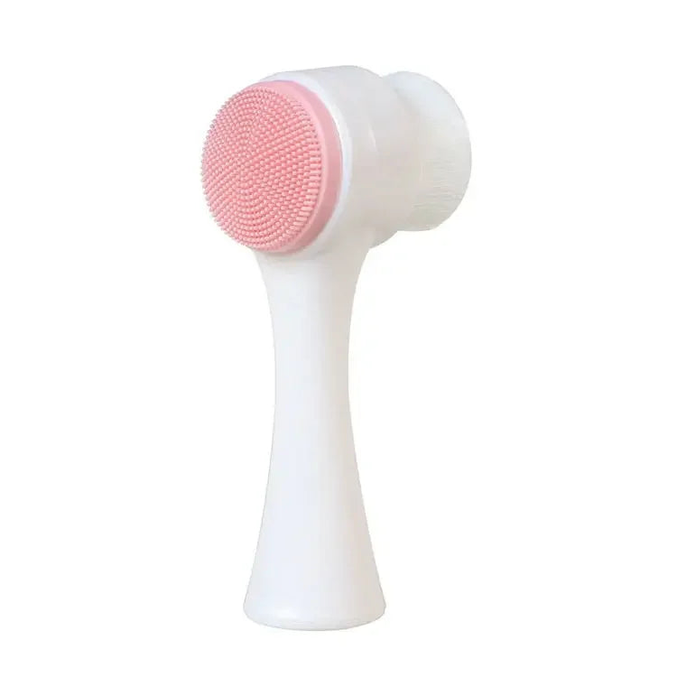 Lanbena 3D Double Silicone Facial Cleansing Brush Double Sided Exfoliator
