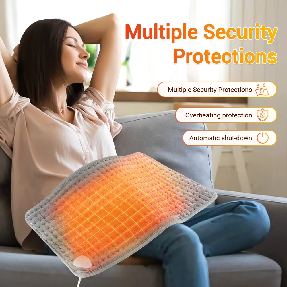 PASTSKY Electric Heating Waist Pad Adjustable Temperature Massage For Abdomen And Lower Back Women