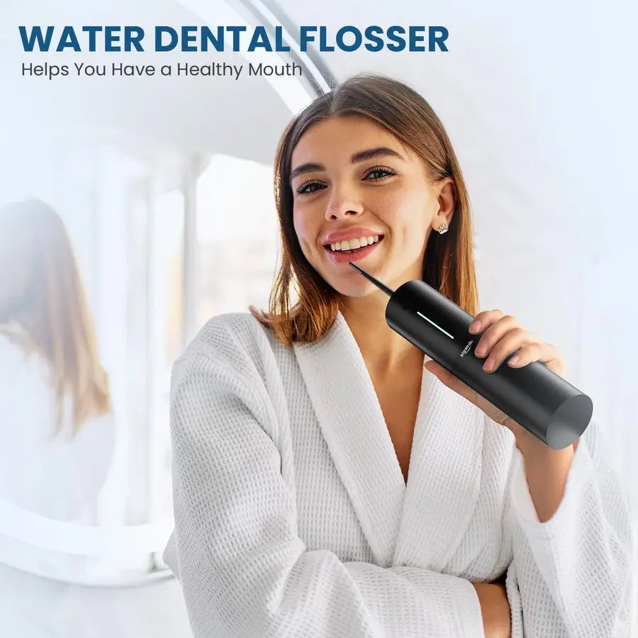 XMSJ Water Flosser Cordless Rechargeable IPX7 Waterproof 3 Modes For Home Dental Care