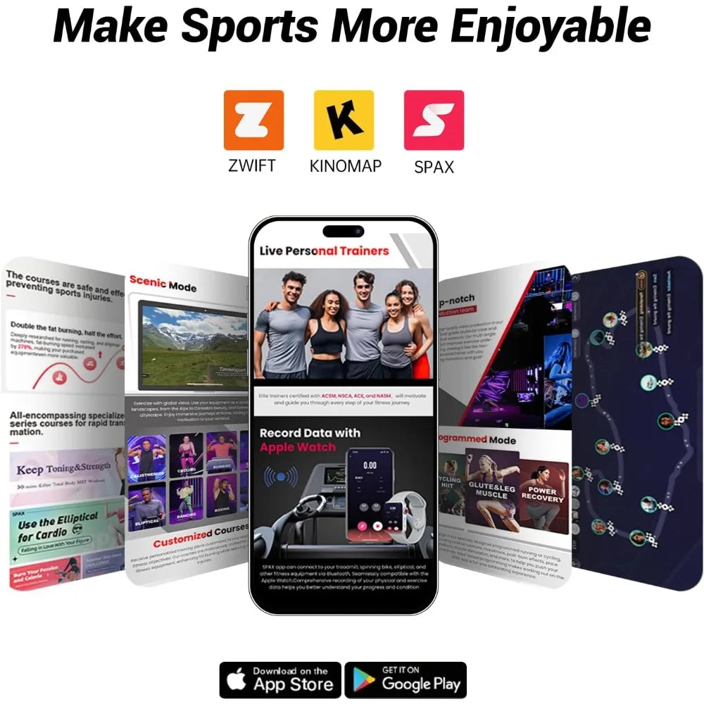 Upgrade your home workouts with CURSOR FITNESS Exercise Bike, a brake-pad powered cardio machine built for real results and an exclusive app.